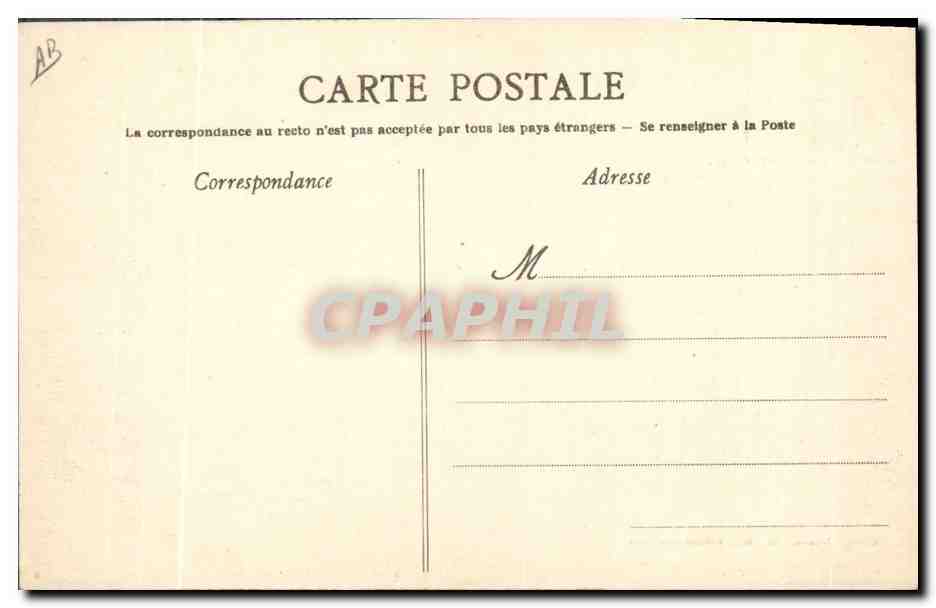 CPA Folklore La lanterne du gars de Falaise  — Verso