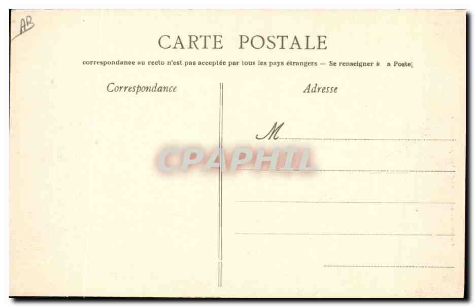 CPA Folklore La lanterne du gars de Falaise  — Verso
