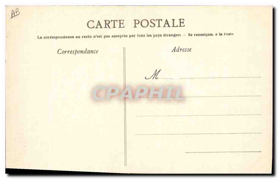 CPA Folklore La lanterne du gars de Falaise  — Verso