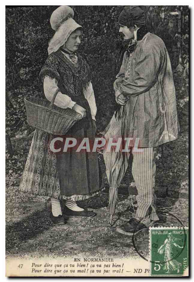 CPA Folklore Normandie