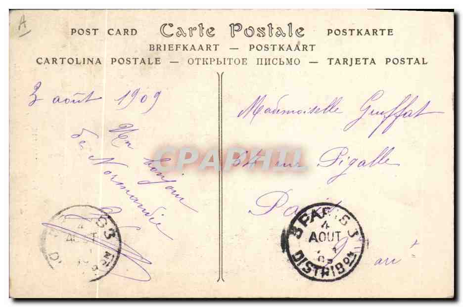 CPA Folklore Normandie — Verso