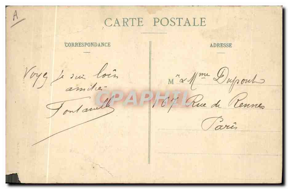 CPA Folklore Granville Une Bichetiere  — Verso