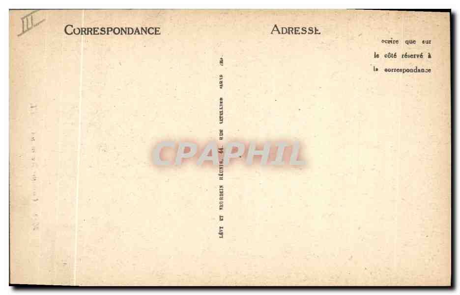 CPA Folklore Costume Normand — Verso