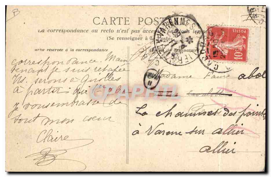 CPA Folklore Normandie La dentelliere coiffee du bonnet rond  — Verso