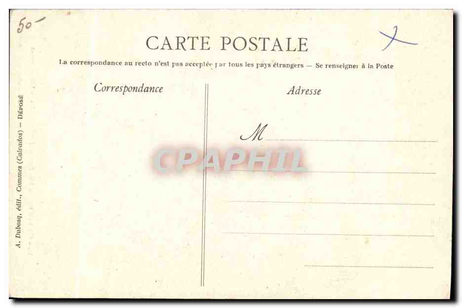 CPA Folklore Normande Jeune fille au rouet Fileuse — Verso