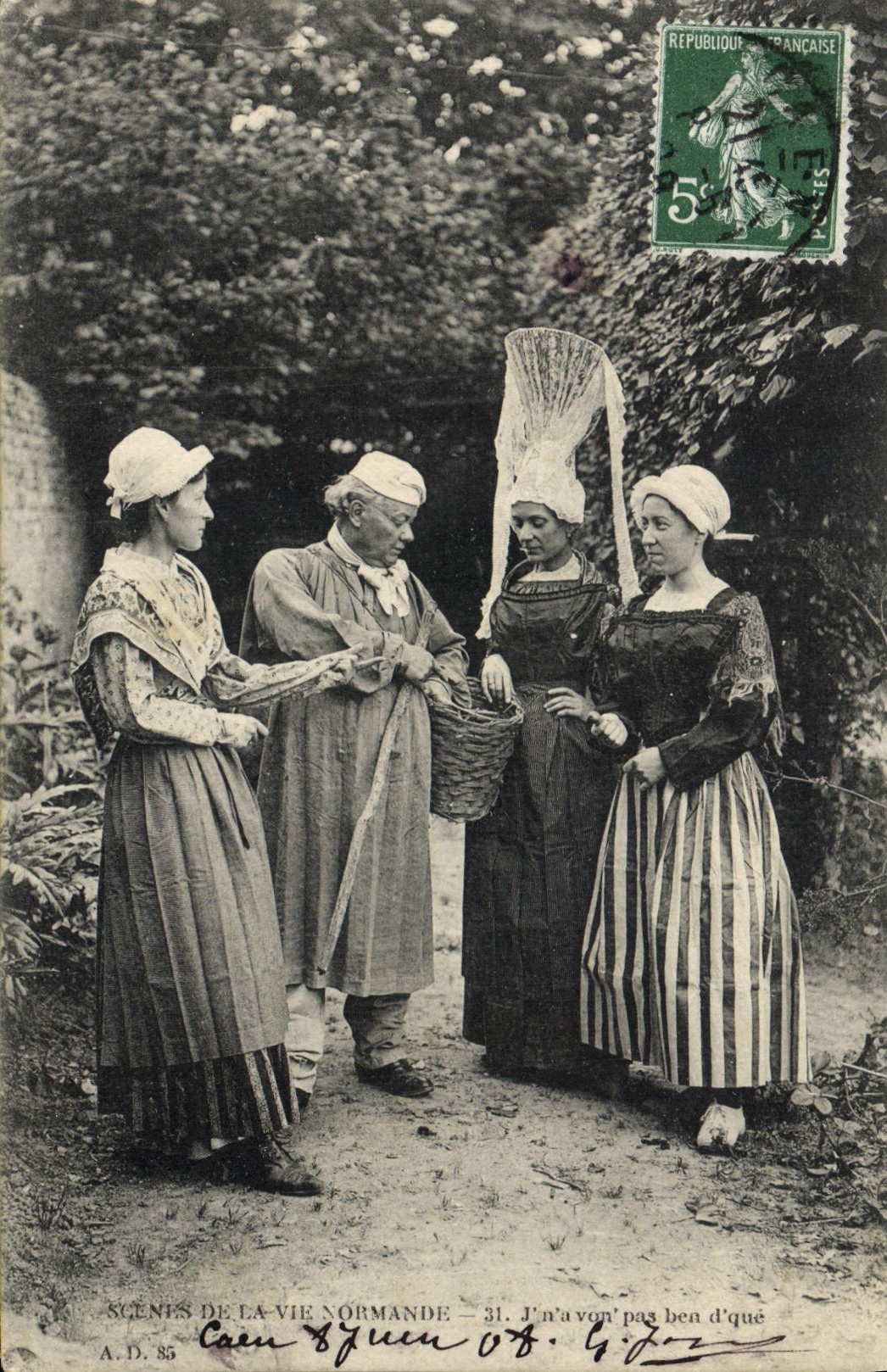 CPA Folklore Normandie 