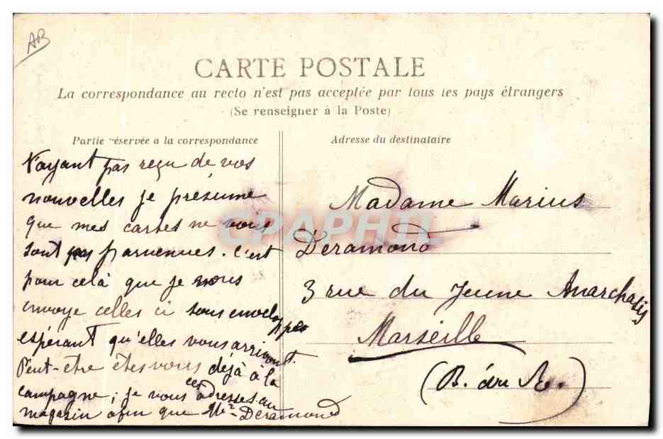 CPA Folklore Normandie  — Verso