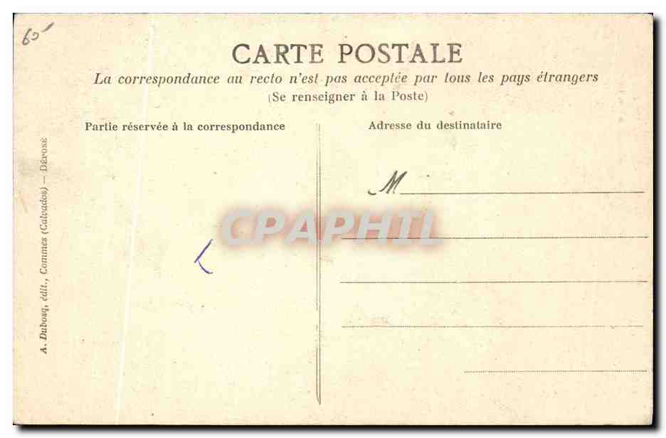 CPA Folklore Normandie Fermiere du Besin sur sa bidette d'allure Cheval — Verso