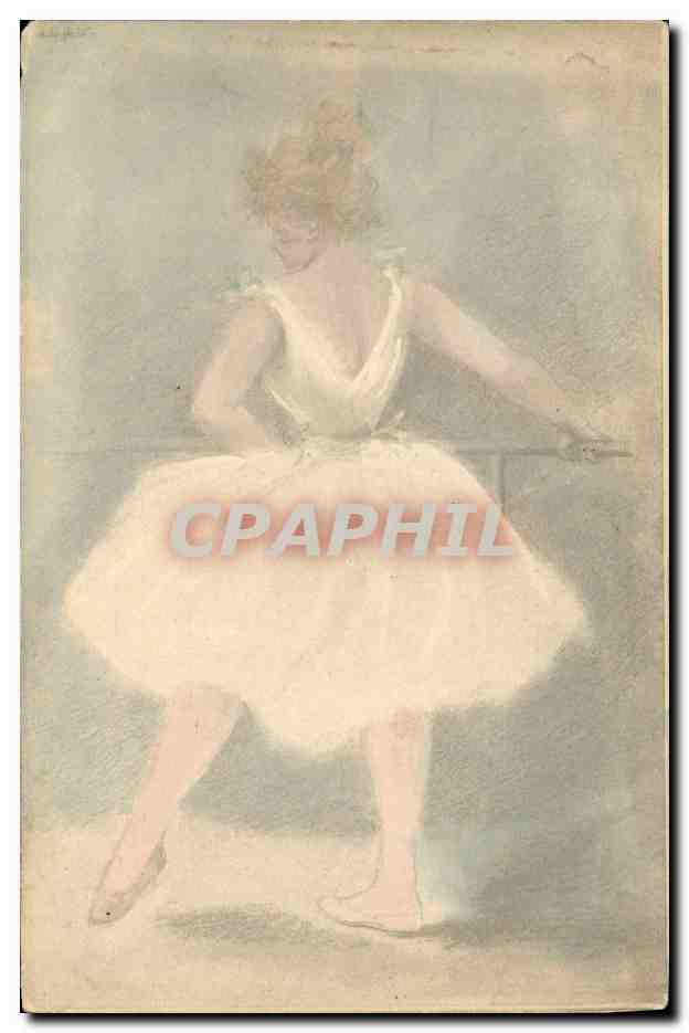 Danseuse de ballet — vue de dos — éditeur non identifié, n° de série non visible