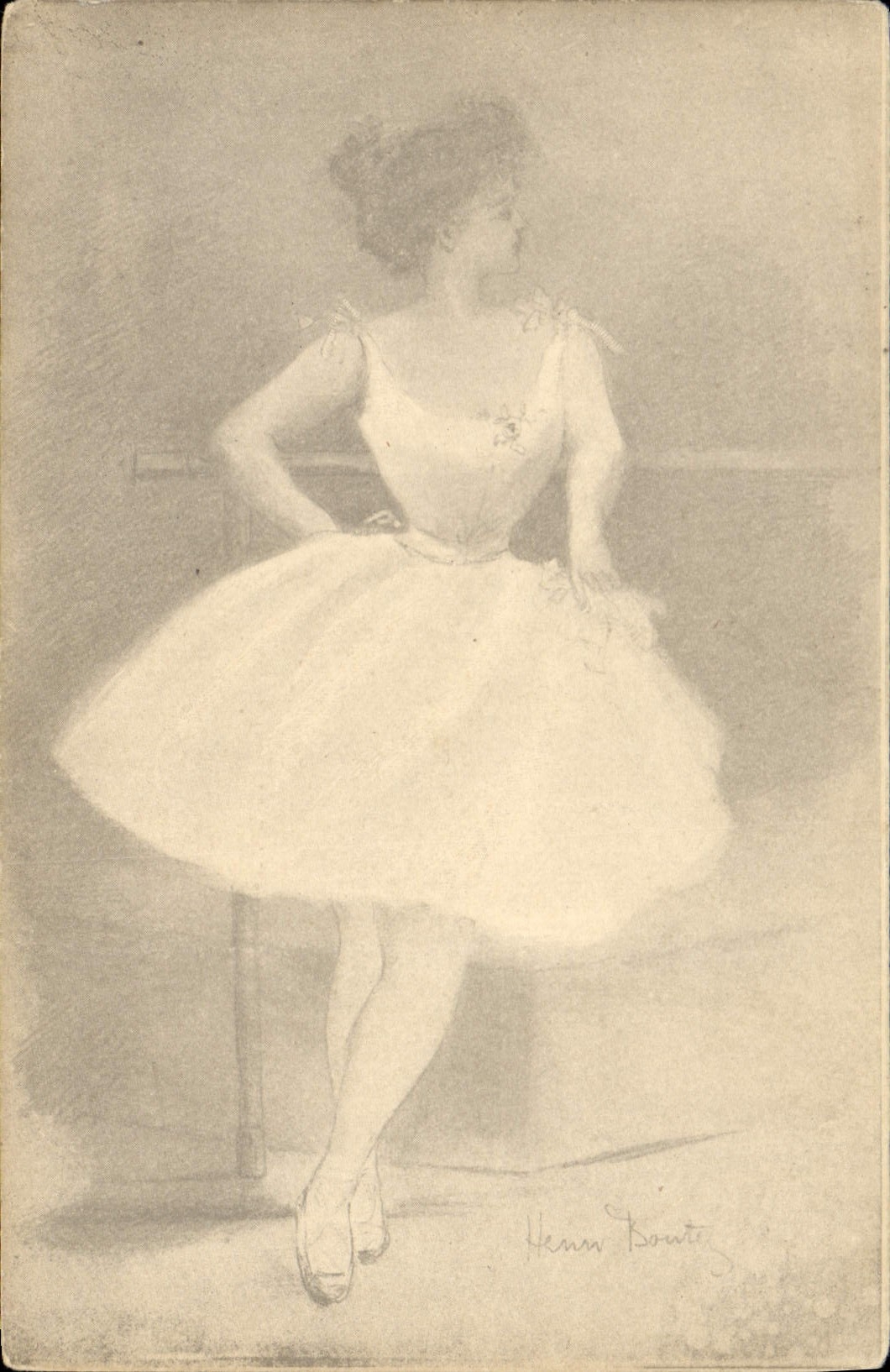 CPA Fantaisie Illustrateur Femme Henri Boutez Danse