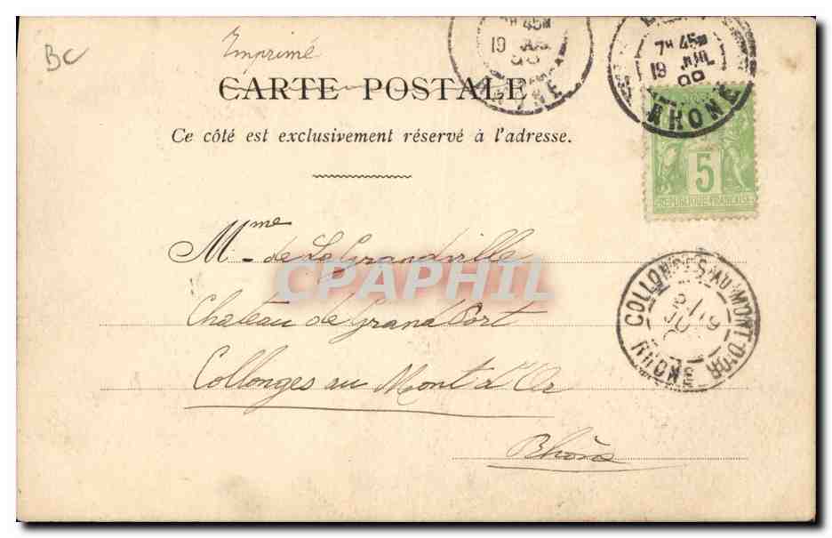 Frau, die nahe einer Fenster lese — Tusche- und Pastellzeichnung — Henri Lauter, n° 95 — Rückseite