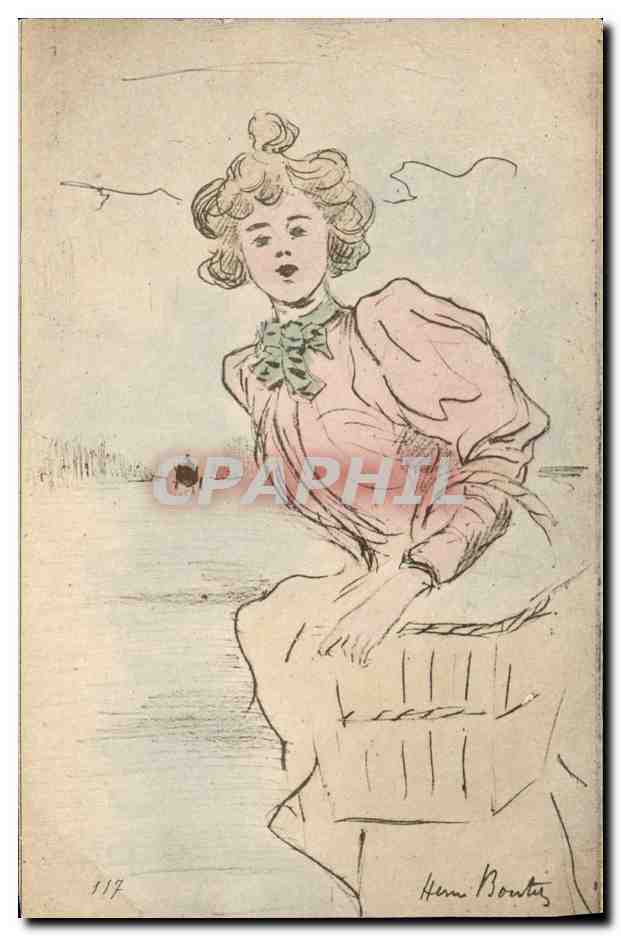 CPA Fantaisie Illustrateur Femme Henri Boutez 