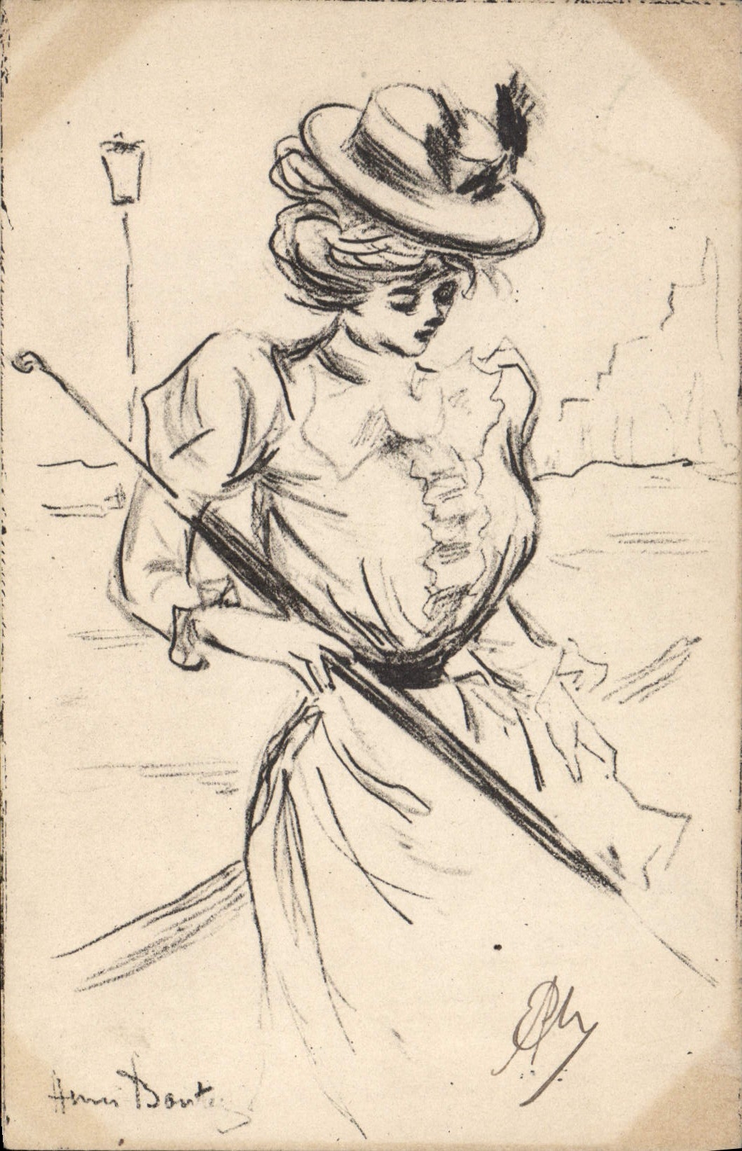 CPA Fantaisie Illustrateur Femme Henri Boutez 