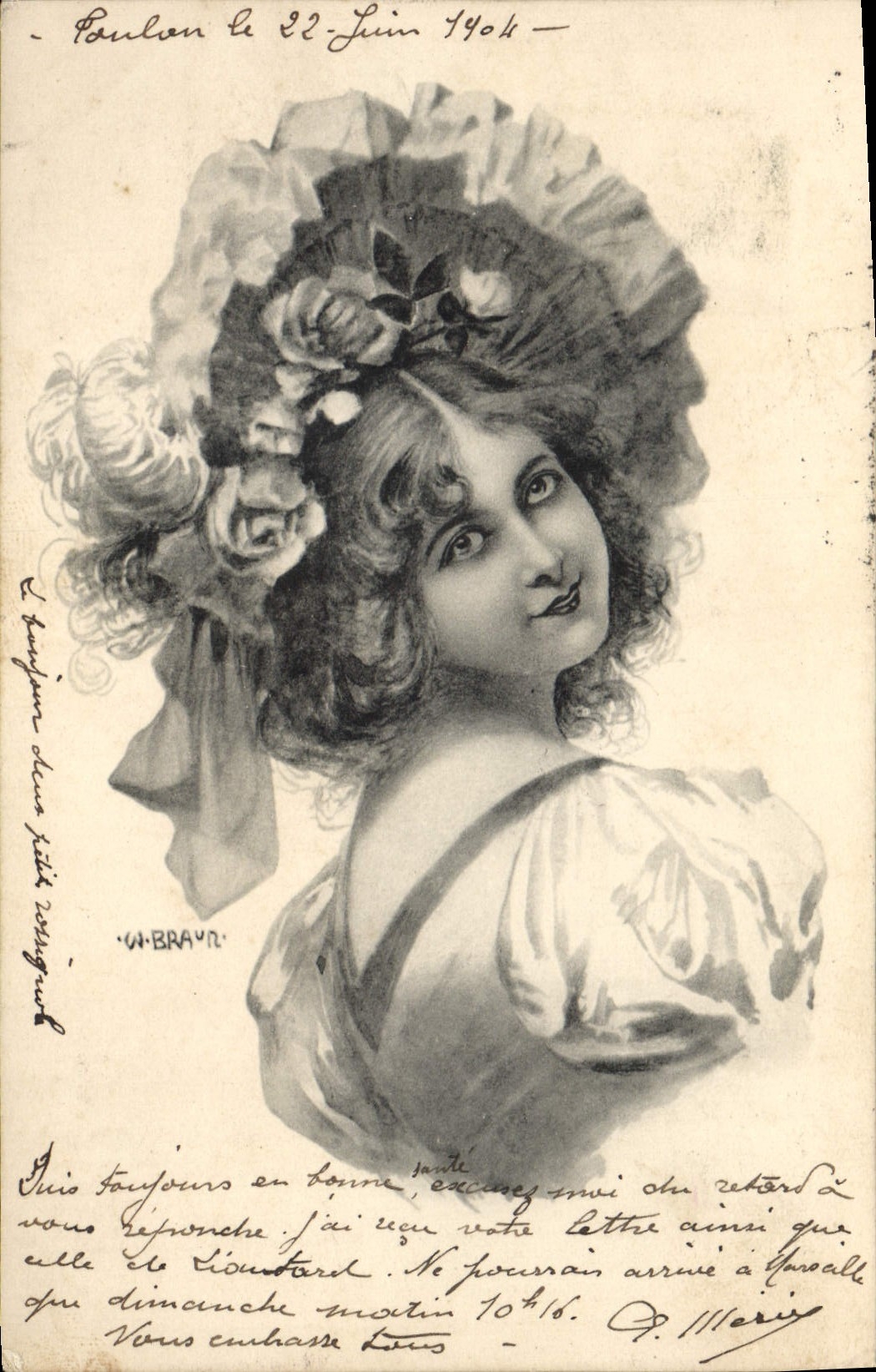 CPA Fantaisie Illustrateur Femme Braur 