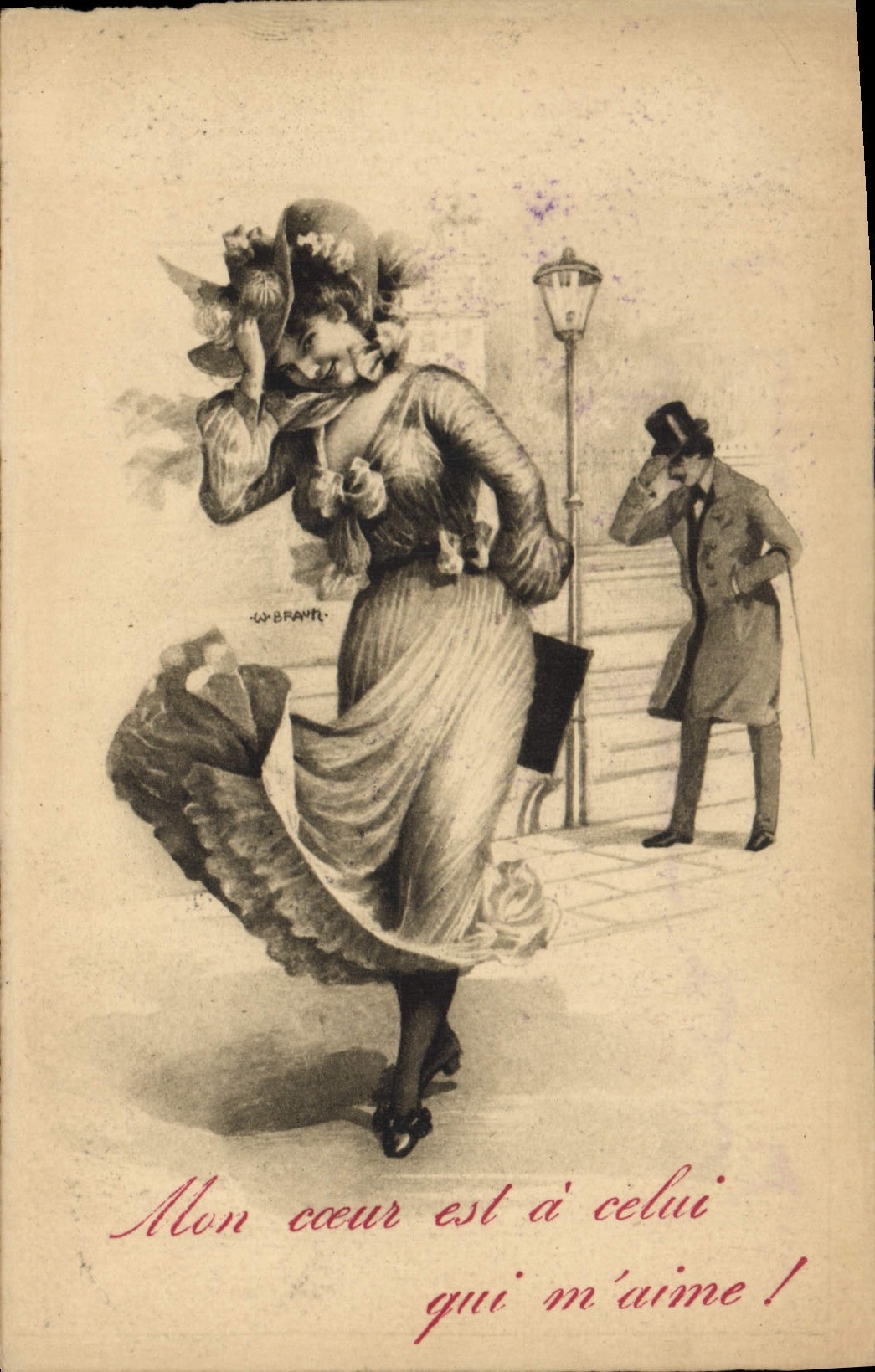 CPA Fantaisie Illustrateur Femme Braur 