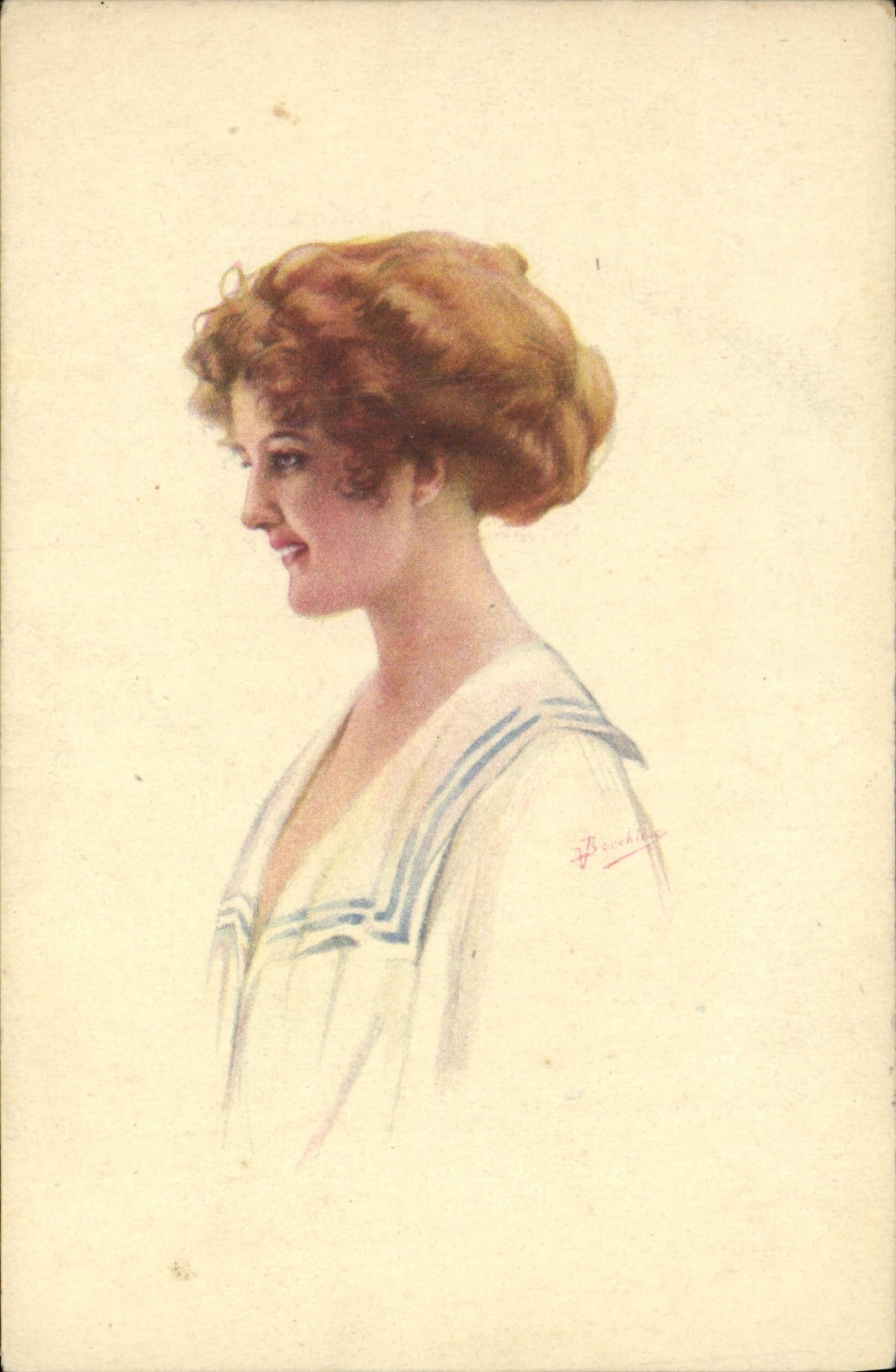 CPA Fantaisie Illustrateur Femme Braur 