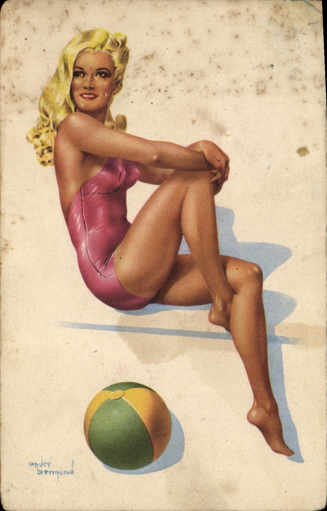 CPA Fantaisie Illustrateur Femme Braur Pin Up 