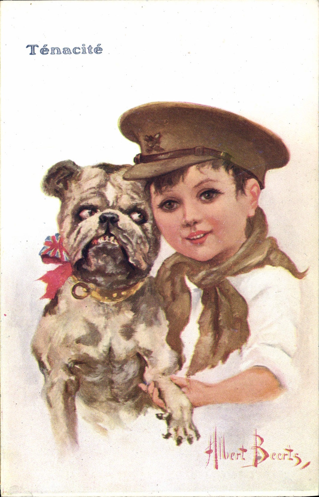 CPA Fantaisie Illustrateur Enfant Chien Beerts 