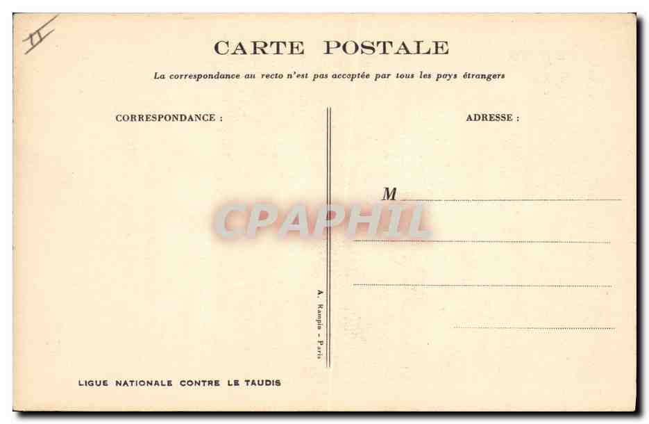CPA Fantaisie Illustrateur Poulbot  — Verso