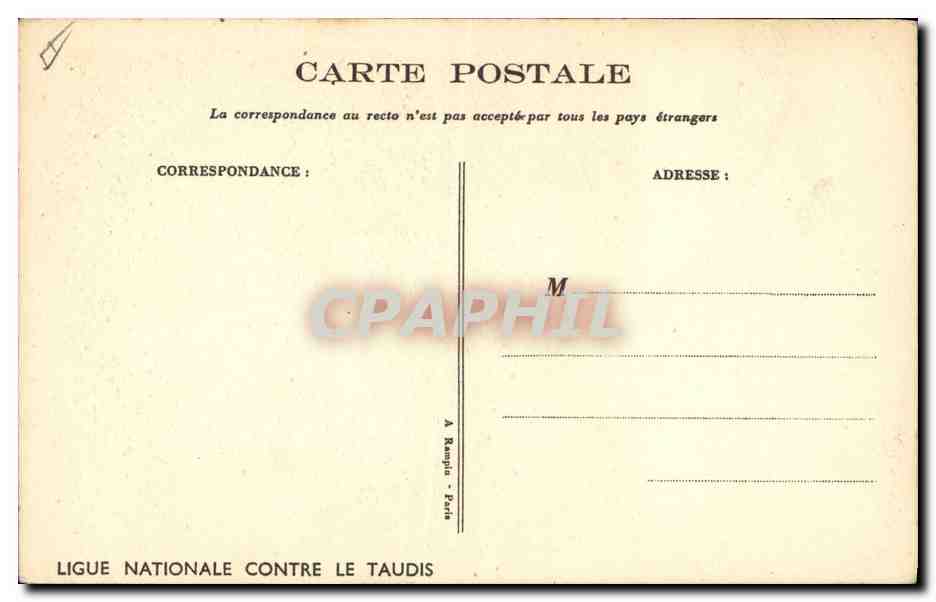 CPA Fantaisie Illustrateur Poulbot  — Verso