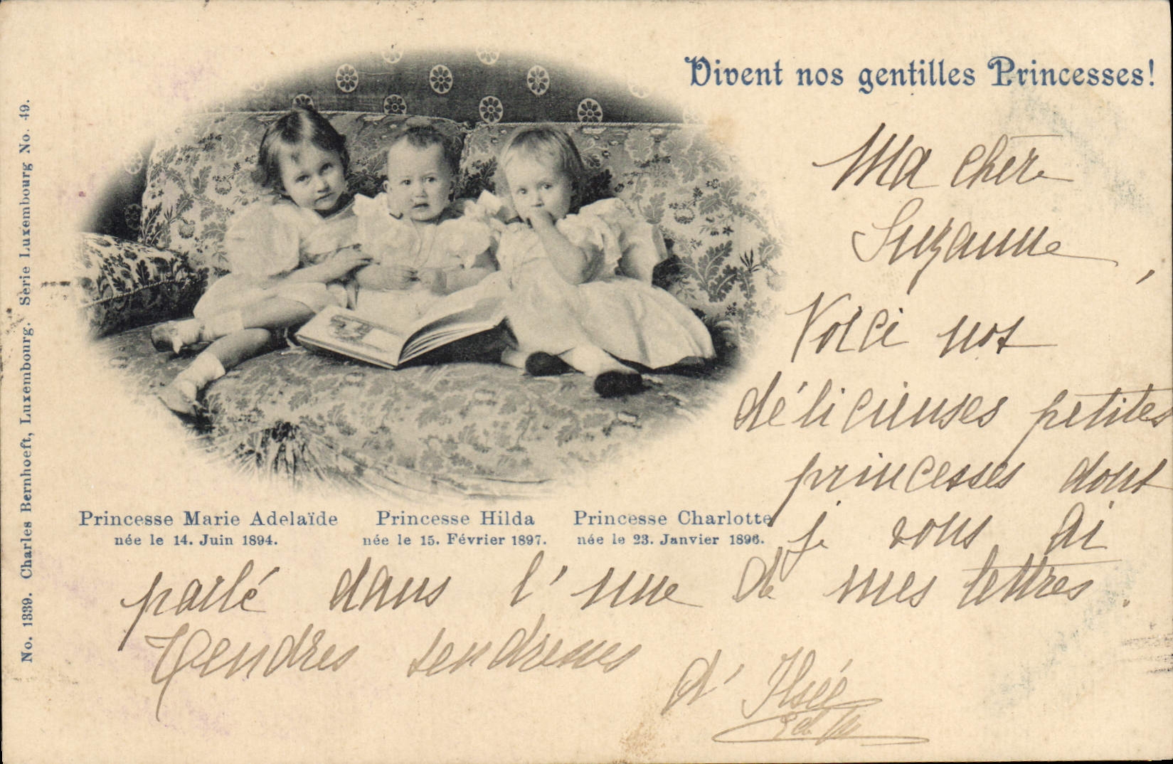 Trois Princesses de Luxembourg — Charles Bernhöft, Série Luxembourg No. 49