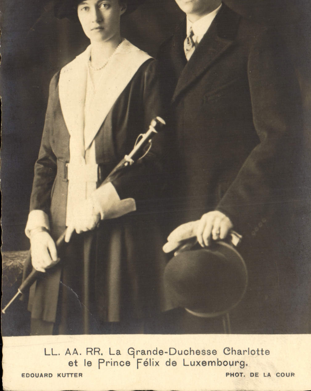 La Grande-Duchesse Charlotte et le Prince Félix de Luxembourg — Édouard Kutter, Phot. de la Cour