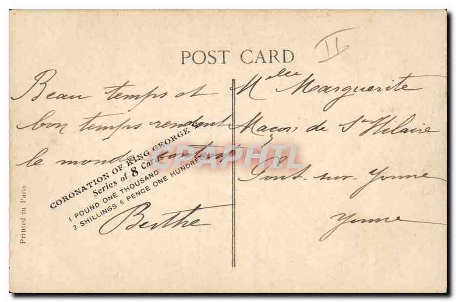 La Couronnement du Roi George V - Juin 1911 — Venant de la place de Trafalgar après la cérémonie — E.P.D. Éditeur — Reverso
