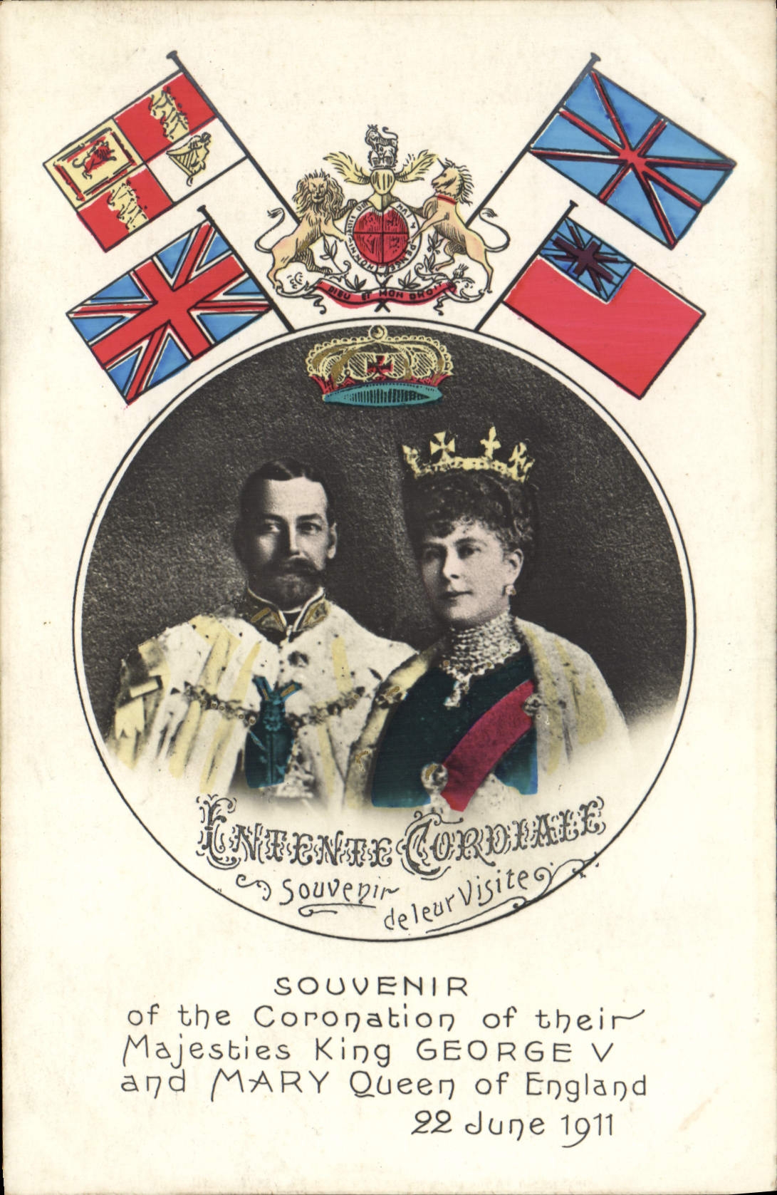 Coronation of King George V and Queen Mary — Souvenir de leur Visite 1911 — Blumberg, Paris