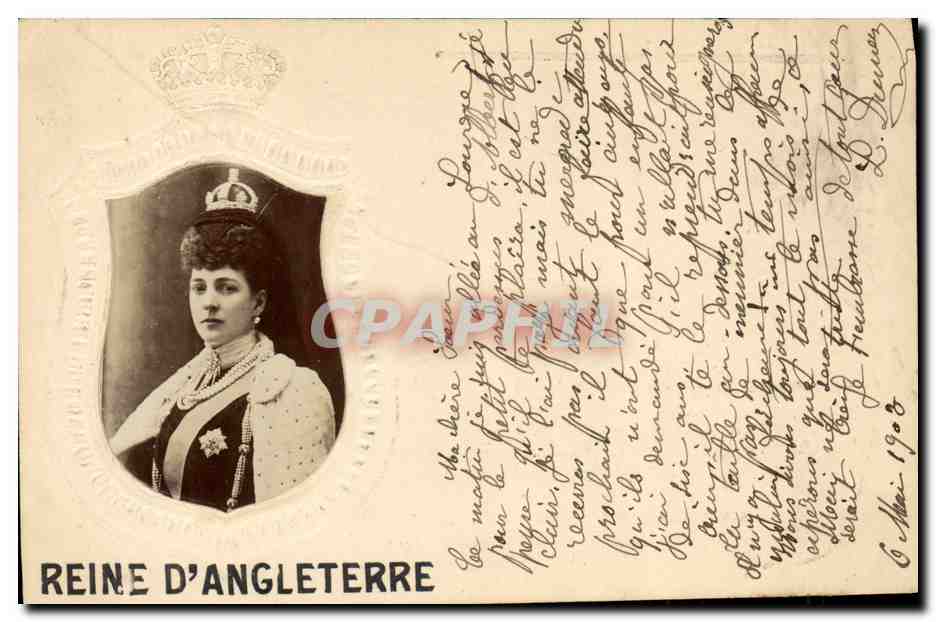 Reine d'Angleterre — portrait officiel — éditeur non identifié