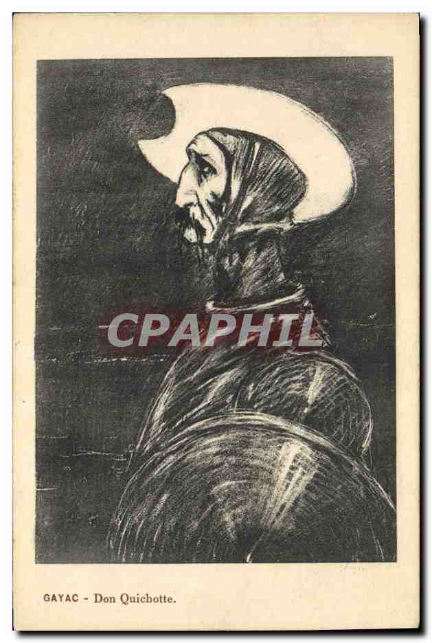 CPA Fantaisie Illustrateur Gayac Don Quichotte