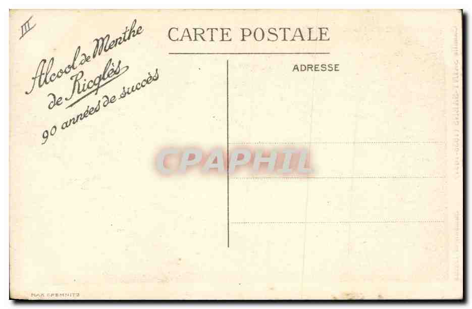 CPA Fantaisie Illustrateur Le theatre lyrique Ricqles Camille Saint Saens Samson et Dalila — Rückseite