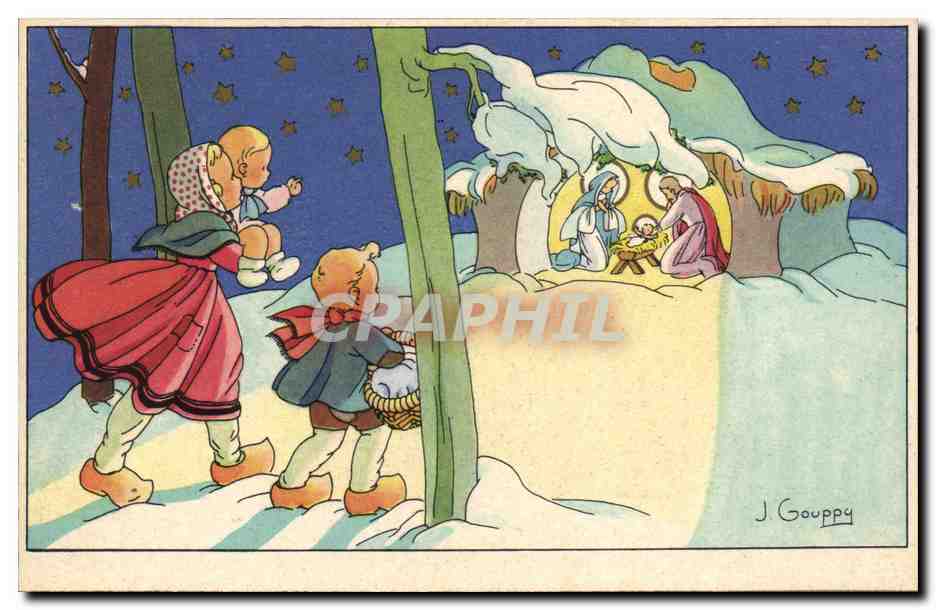 CPA Fantaisie Illustrateur Enfants Gouppy