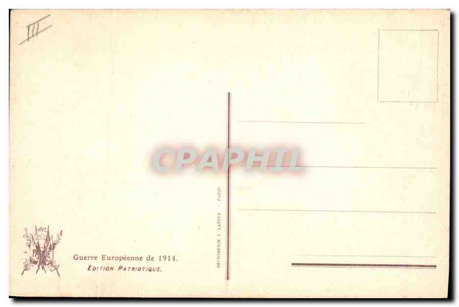 CPA Militaria Nos vaillants artilleurs a l'oeuvre  — Rückseite
