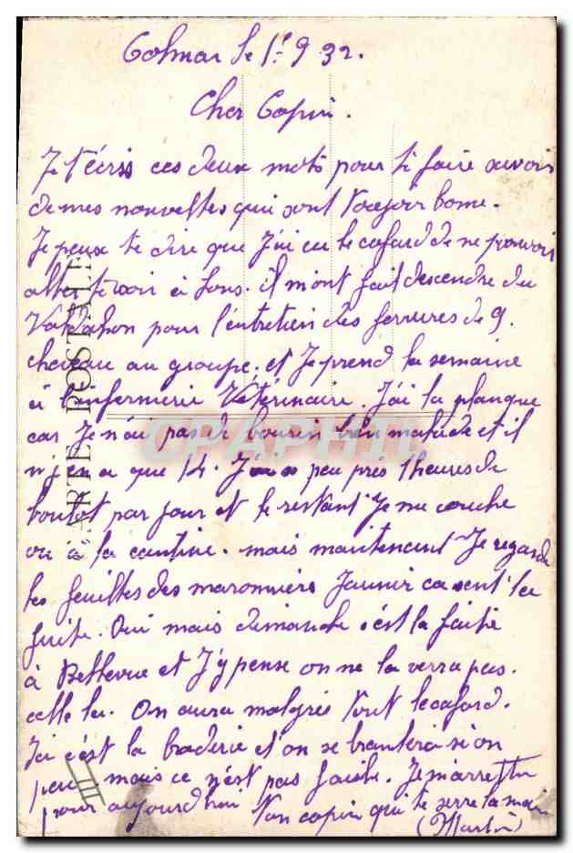 Camp du Valdahon — Mise en batterie d'une grosse pièce de 240 — Masson - Le Valdahon — Verso