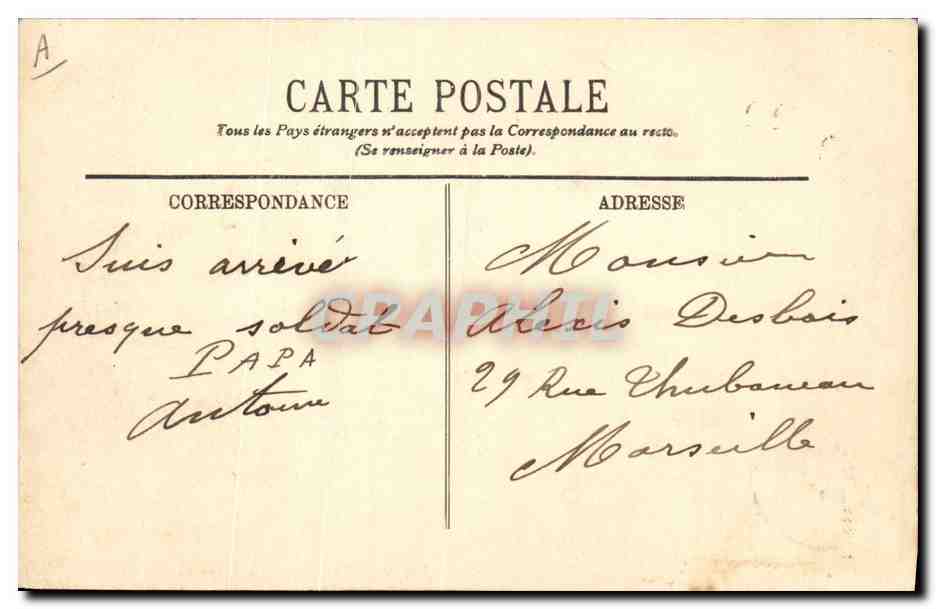 CPA Militaria La soupe au Corps de garde  — Rückseite
