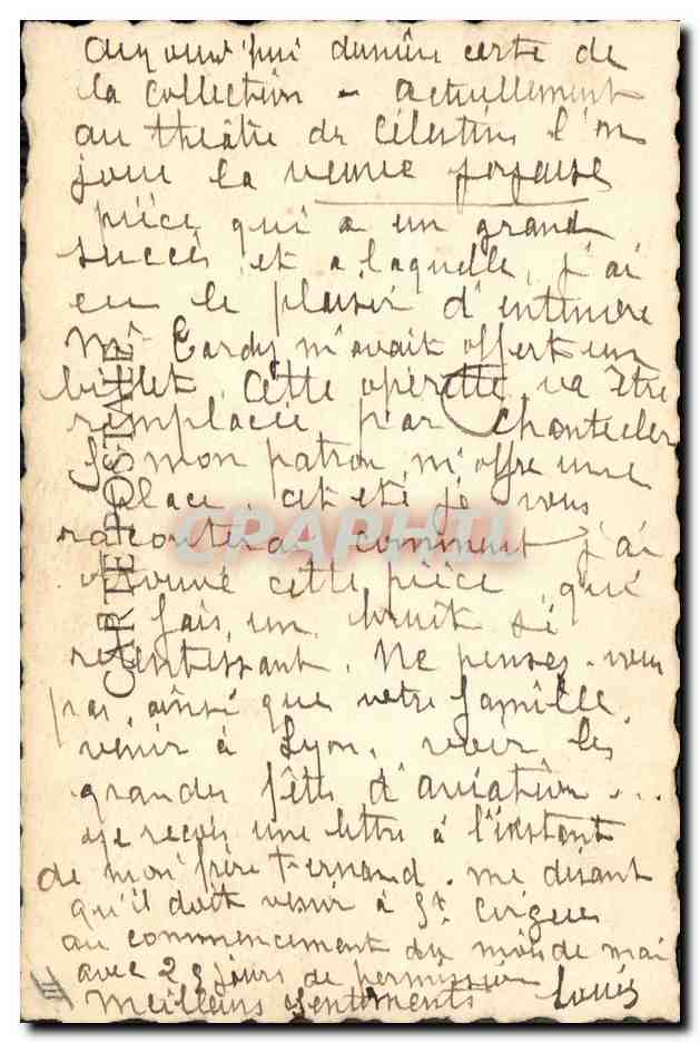 CPA Edmond Rostand Chantecler Les crapauds Grenouille — Rückseite