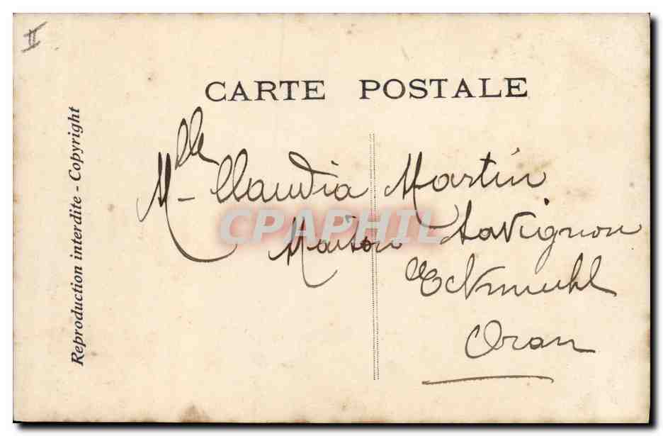 CPA Edmond Rostand Chantecler L'arrivee de la faisane — Verso