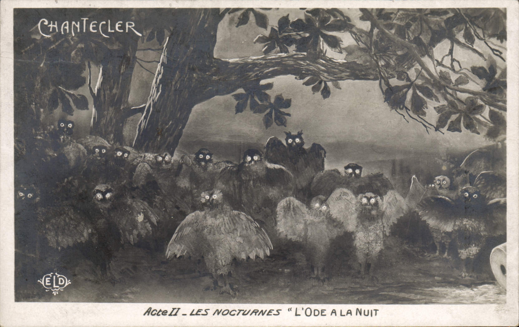 CPA Edmond Rostand Chantecler Les nocturnes L'ode a la nuit