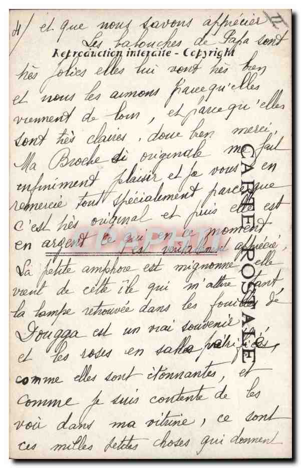 CPA Edmond Rostand Chantecler Les nocturnes L'ode a la nuit — Verso
