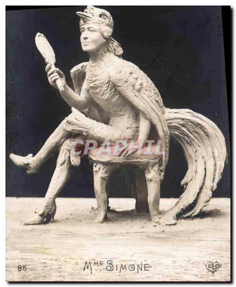 CPA Edmond Rostand Chantecler Mme Simone