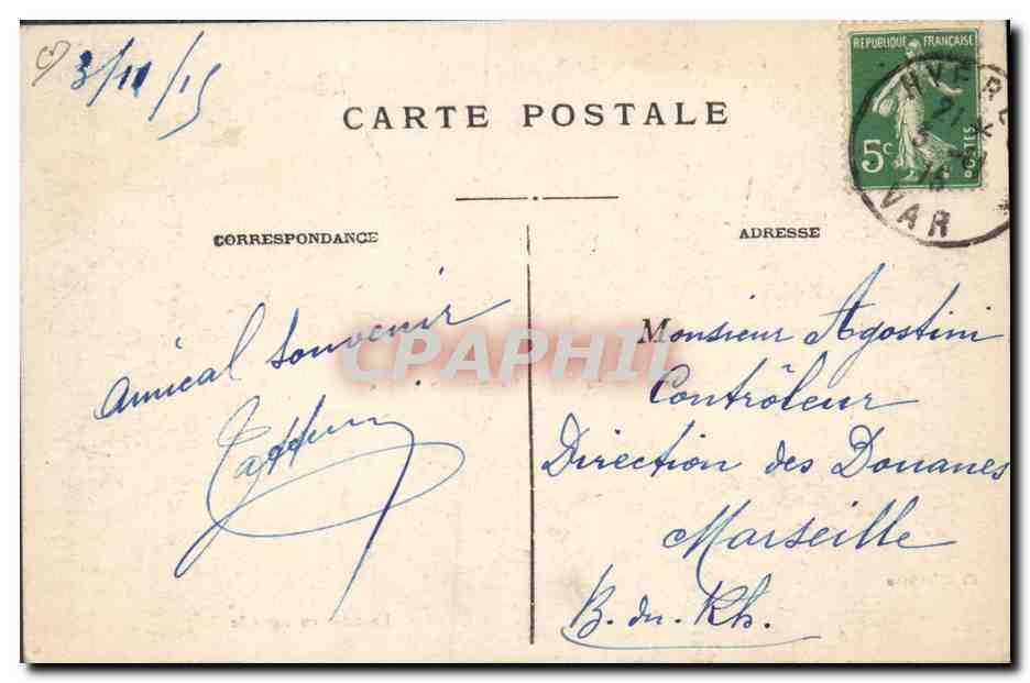CPA Folklore Marais Salants Presqu'ile de Giens Les salins des Pesquiers La mise en gerbes La mise en camelle — Verso