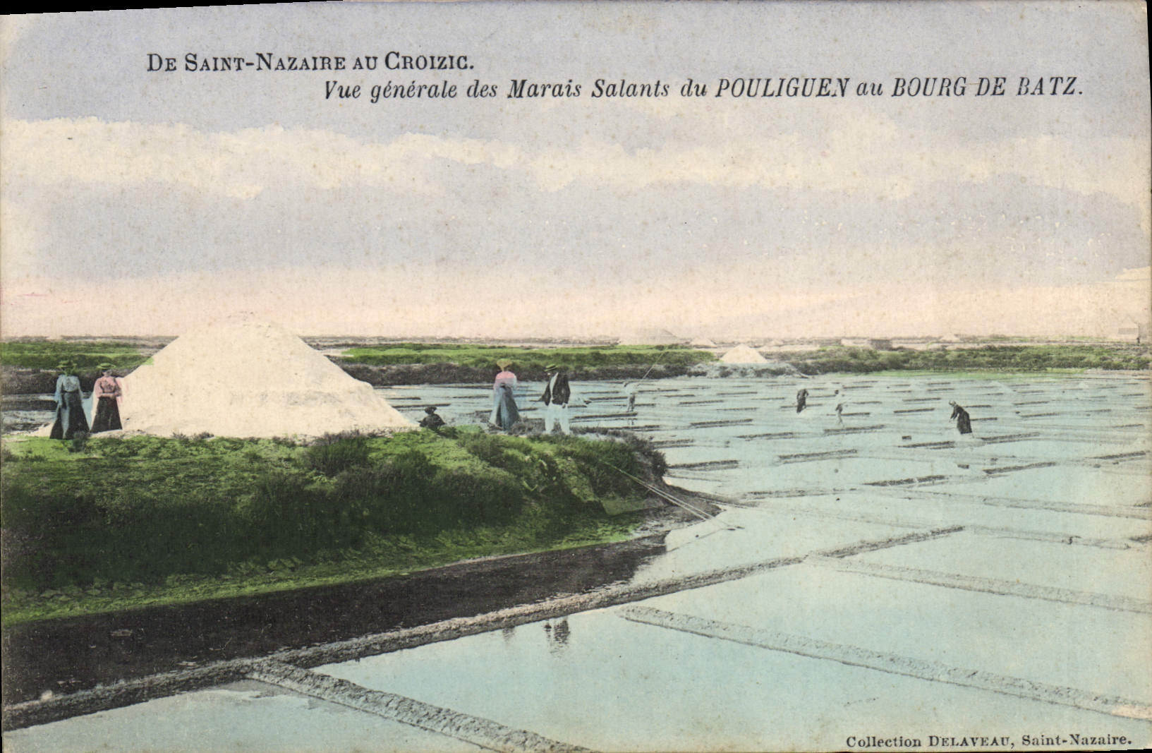 Marais salants du Pouliguen au Bourg de Batz — Collection Delaveau, Saint-Nazaire