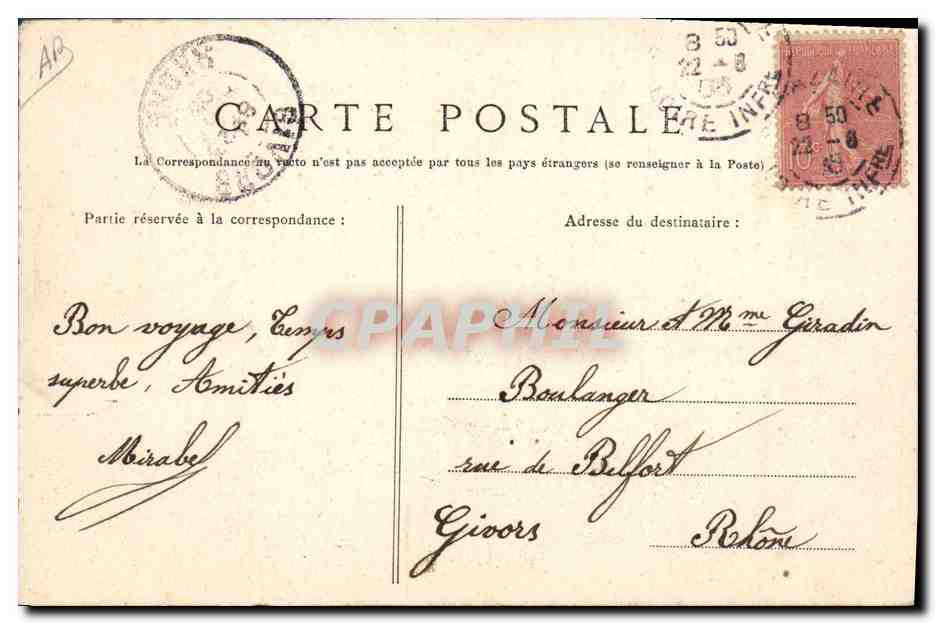 Marais salants du Pouliguen au Bourg de Batz — Collection Delaveau, Saint-Nazaire — Verso