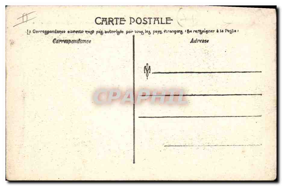 CPA Banque Autun Caisse d'Epargne et etablissement des Bains Douches — Rückseite