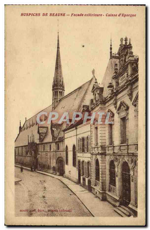 CPA Banque Hospices de Beaune Facade exterieure Caisse d'Epargne 