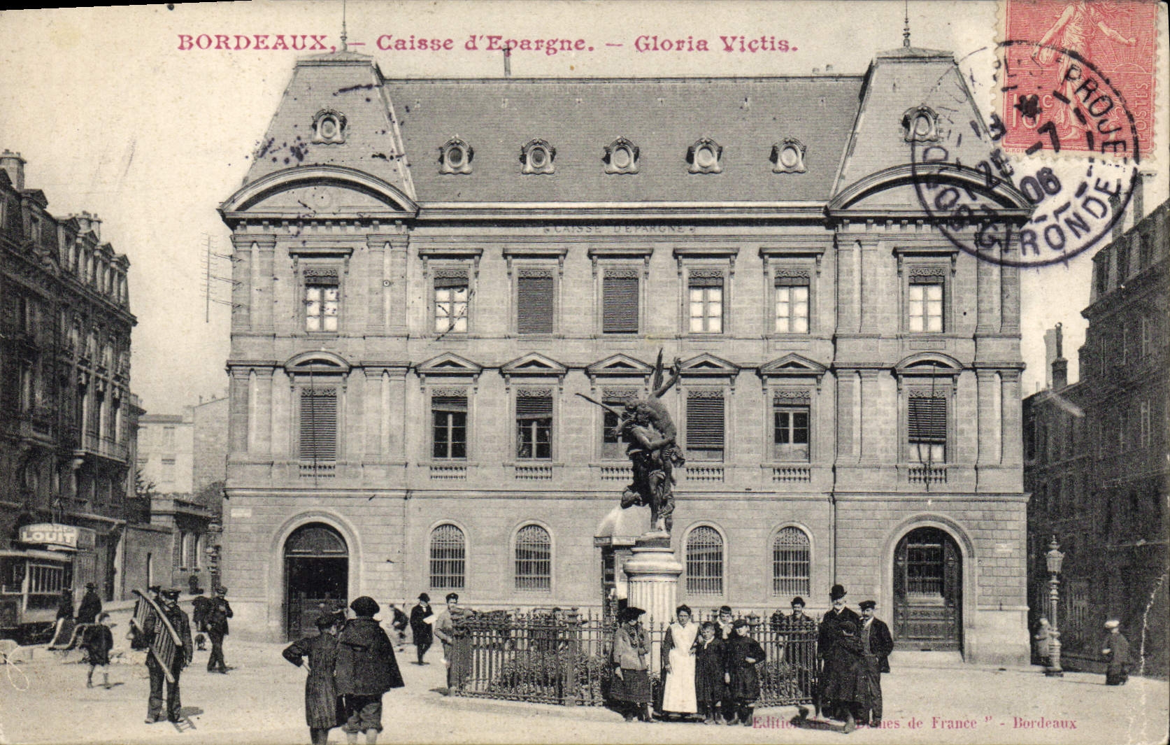 CPA Banque Caisse d'Epargne Gloria Victis Bordeaux 