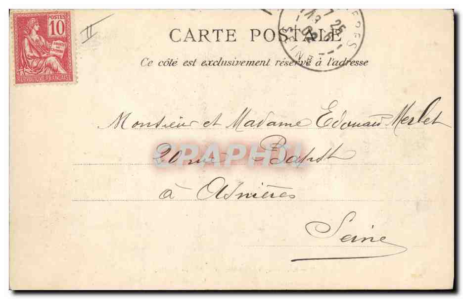 CPA Banque Caisse d'Epargne Bordeaux  — Rückseite