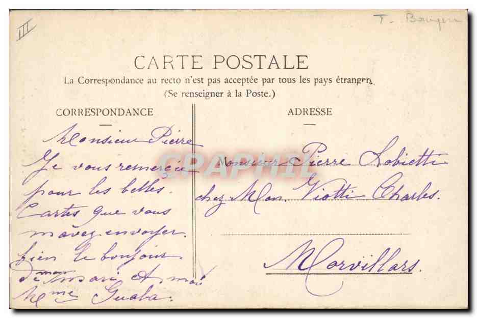 CPA Banque Caisse d'Epargne Belfort  — Rückseite