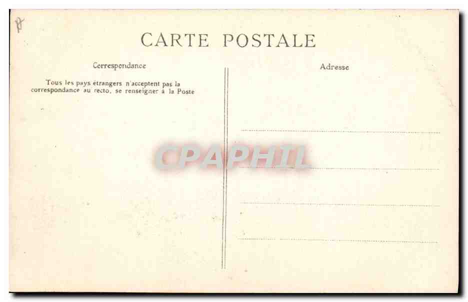 CPA Folklore Normandie Une cour de erme Ane Mule Vache Cheval — Rückseite