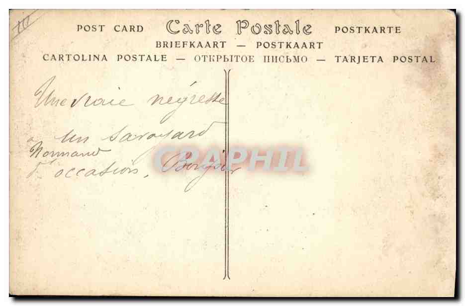 CPA Folklore Pecheur normand Peche  — Verso